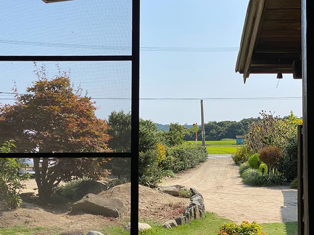 縁側から見る景色
